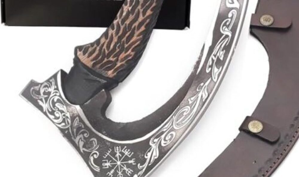 Hand-forged Damascus steel billet showing detailed wave pattern for custom knife crafting